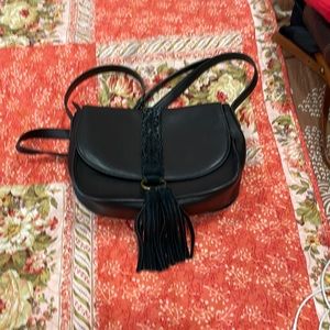 Lucky brand black leather pursue